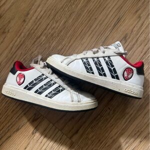 adidas Kids White and Red Spider-Man Sneakers. Kids 12K